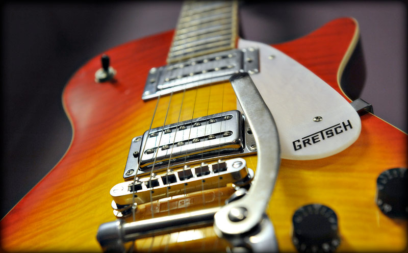 Gretsch guitar from a studio session for Cars And Guitars of Bristol