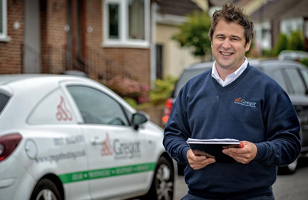 Commercial photography by Peter Ashby-Hayter for Gregor Heating