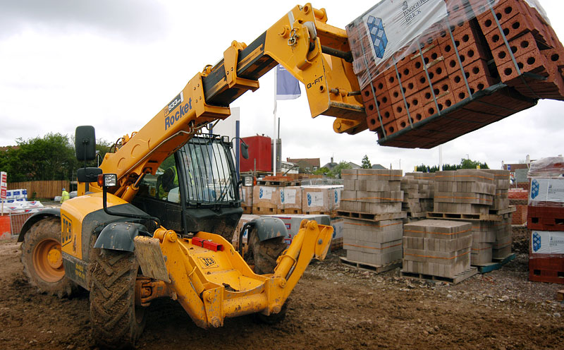 Photography by Peter Ashby-Hayter: JCB working in the construction and building industries