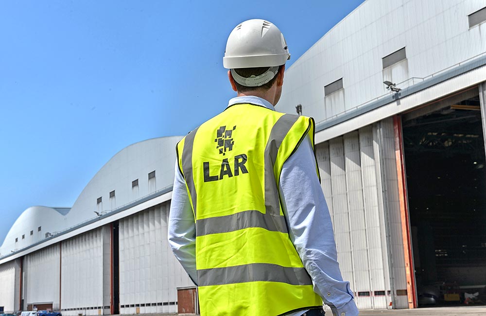 Industrial photography by Peter Ashby-Hayter: safe removal of asbestos by LAR