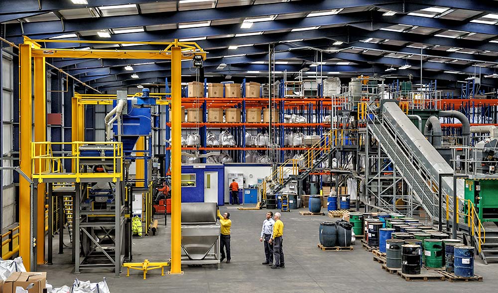 Industrial photography by Peter Ashby-Hayter: BASF Metals Recycling, Industrial site